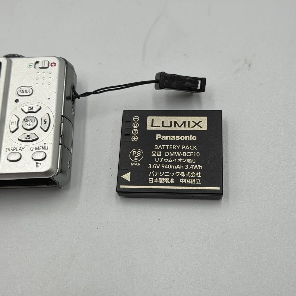 Japan Import Panasonic Lumix DMC-FS7 10MP Digital Camera Silver Leica Lens Teste